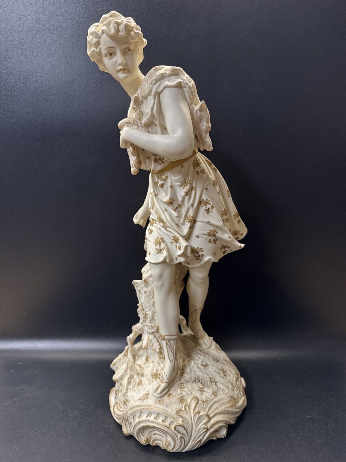 Rudolstadt Germany Porcelain Figurine Sculpture 18”