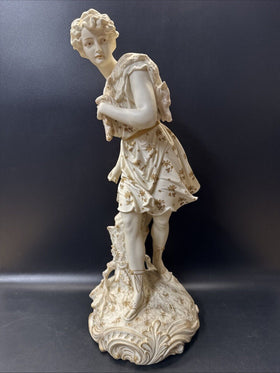 Rudolstadt Germany Porcelain Figurine Sculpture 18”