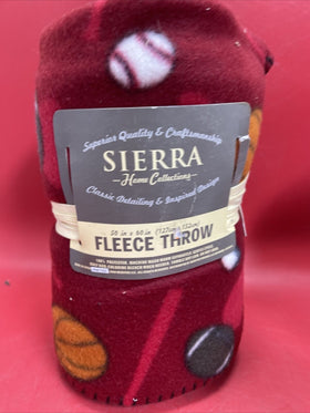 Sierra Home 50" x 60" Fleece Throw & Essential Home 50”x60” Fleece Throw.lot 3