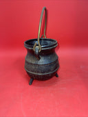 Vintage Cast Iron 3 leg Cauldron Fire Starter Lighter Smudge Pot.