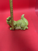 Vintage porcelain alligator coin bank hand crafted made in Japan 