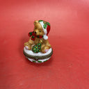 Small Christmas Trinket Holder Santa Snowman Tree Kids Set Of 8