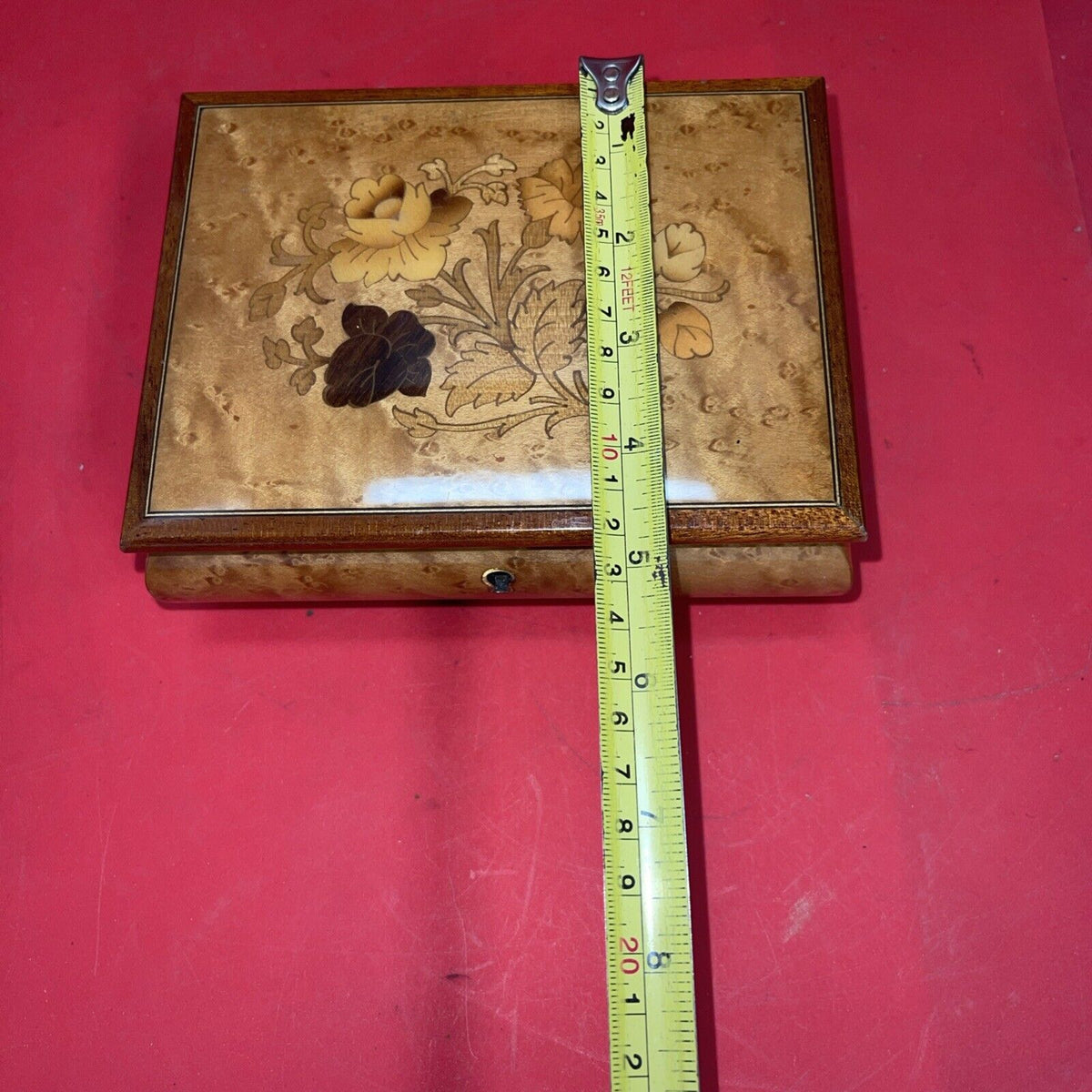 Reuge Musical Inlaid Wood Jewelry Box Sorrento  Waltz of the Flowers No Key