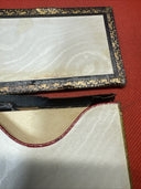 Antique Visiting Card Case with Inlay and Gilt Trim