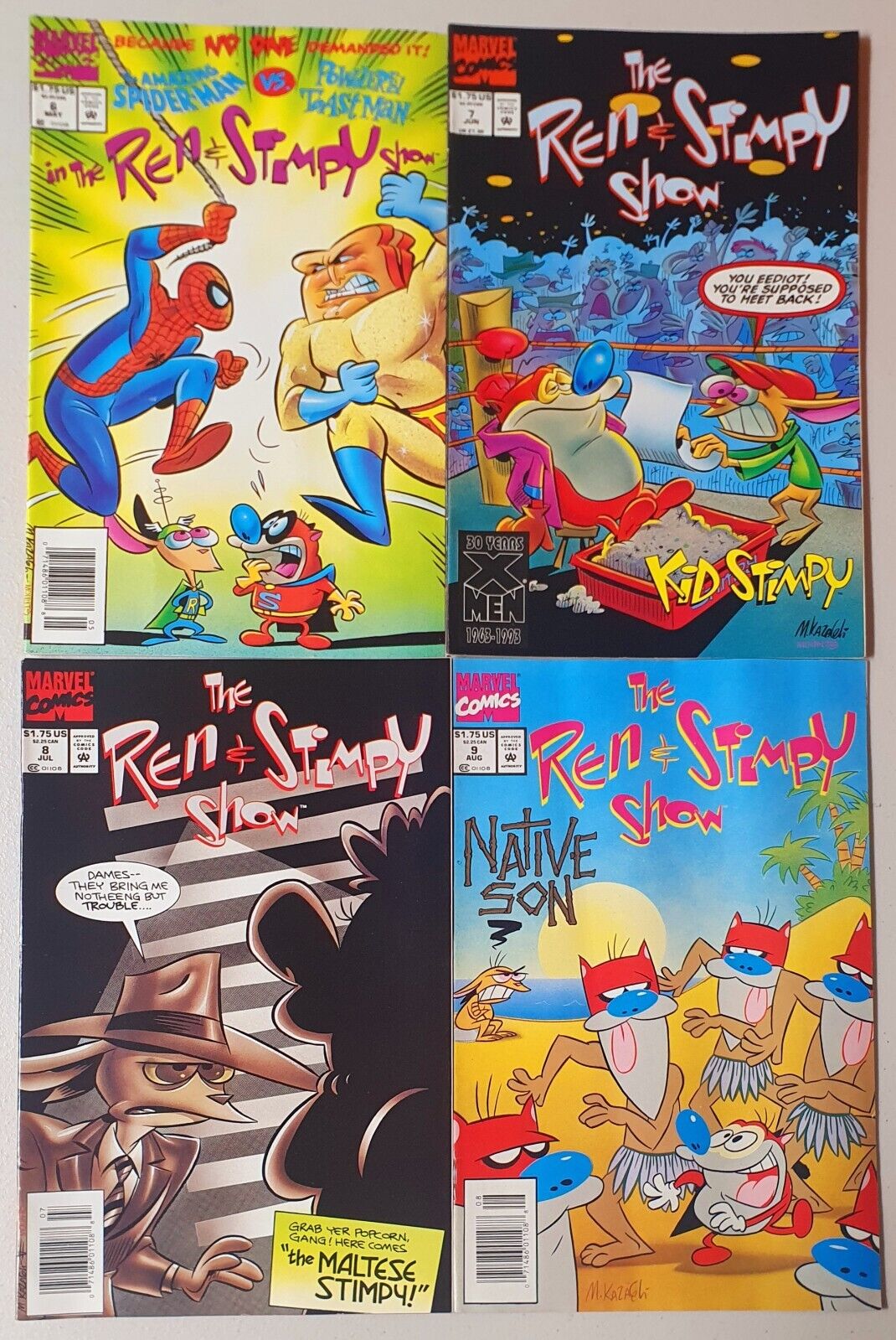 Ren And Stimpy Show #6-14. Marvel Comics (1993)
