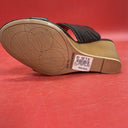 Qupid Kendall Black Brown Wedge Sandals Women’s 7.5 WITH BOX