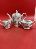 UCAGCO CHINA MADE IN OCCUPIED JAPAN TEA POT WITH CREAMER & SUGAR