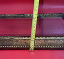 Vintage Art Deco Wall Mirror with Gilt, Wood Frame 20"x8