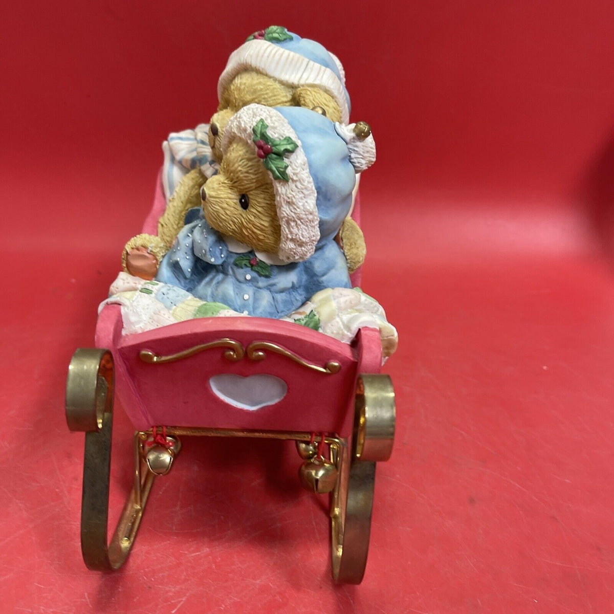 Cherished Teddies Large " Bundled Up For The Holidays" Musical 651435-Now Music