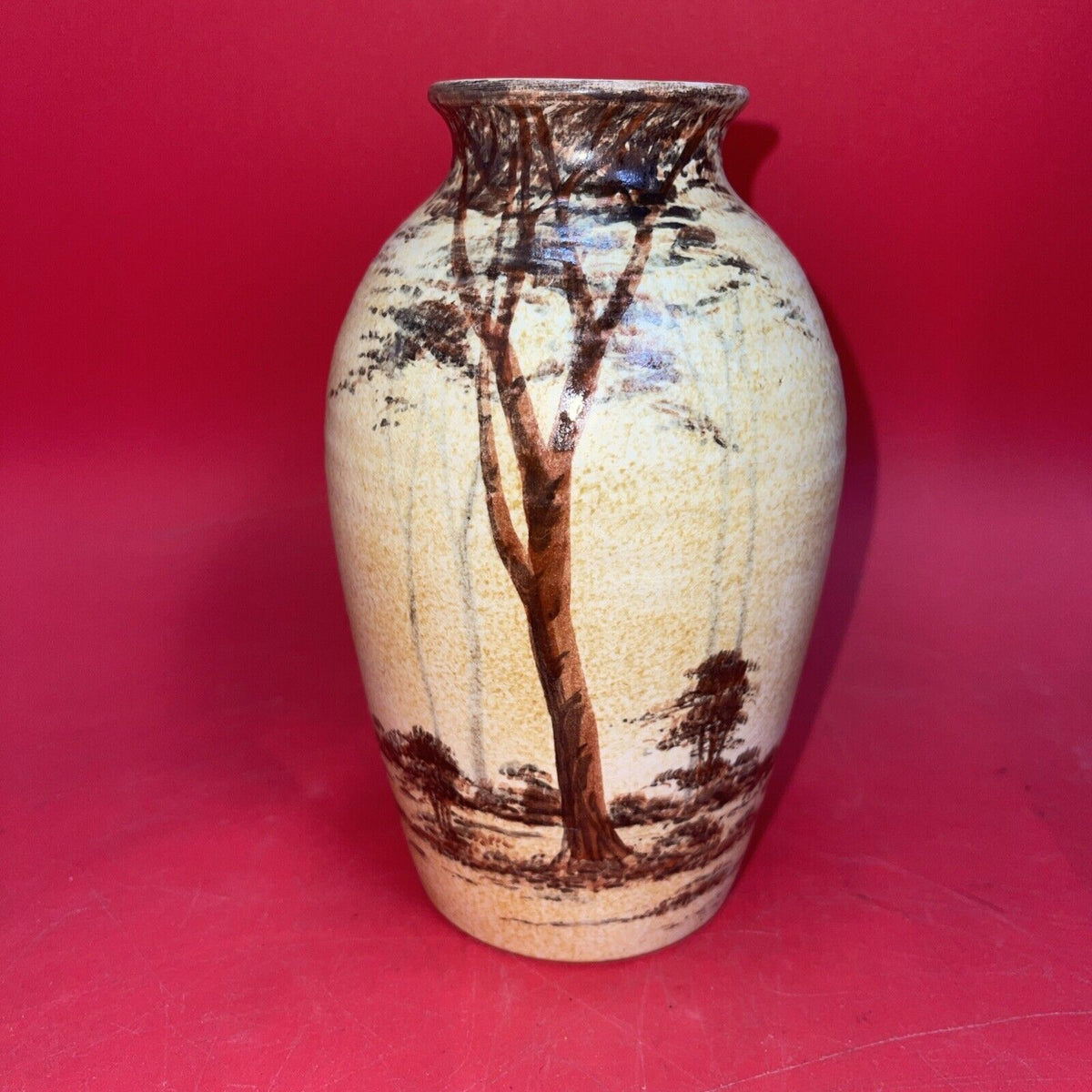E Radford Forest Tree Vase 7”