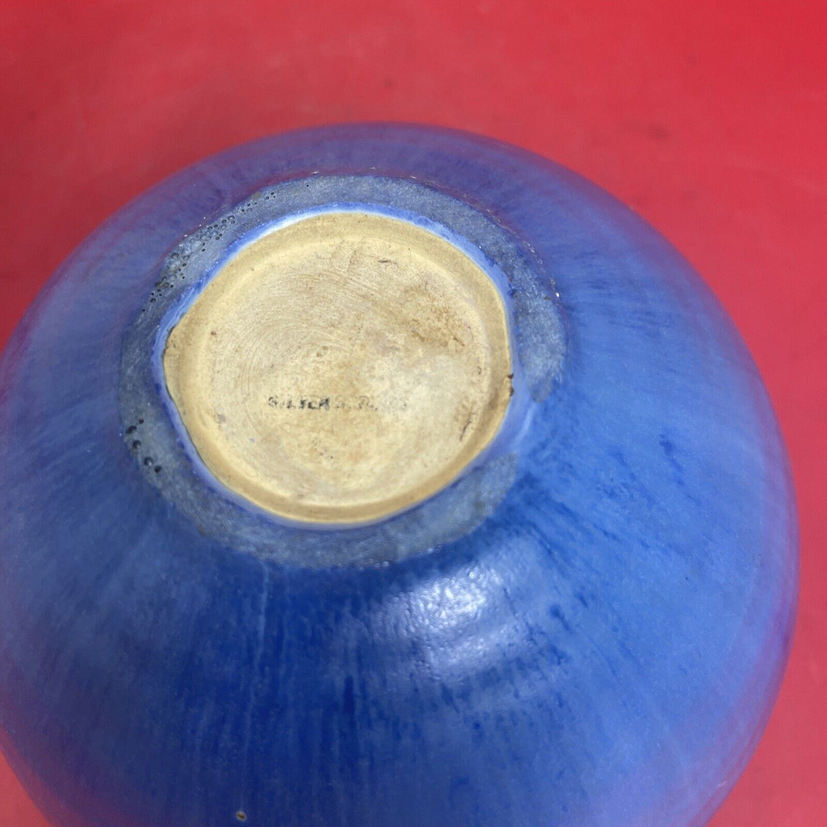 Roseville Tourmaline Bulbous Vase 5" / Fantastic Glaze