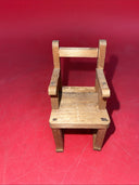 OLD VINTAGE ANTIQUE  WOODEN DOLL HOUSE HANDMADE  CHAIRS 🪑 LOT 3 & TABLE