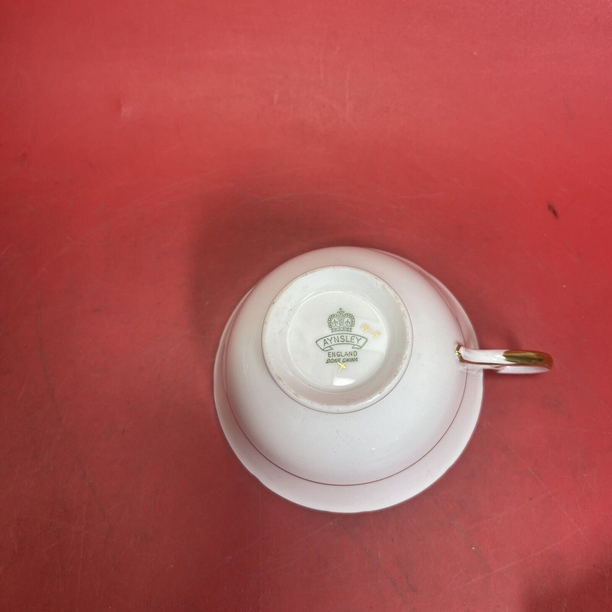 Vintage Aynsley Bone China Rose Bouquet Cup And Saucer England G.1515