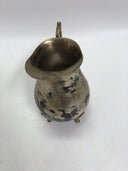 Silverplate Water Pitcher with Ice Guard and Claw Feet