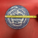 Vintage Grindley English Country Inns Blue & White Coupe Cereal Plates Lot 8