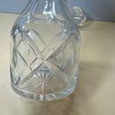 Vintage Clear Crystal Liquor Decanter 10.5” Tall