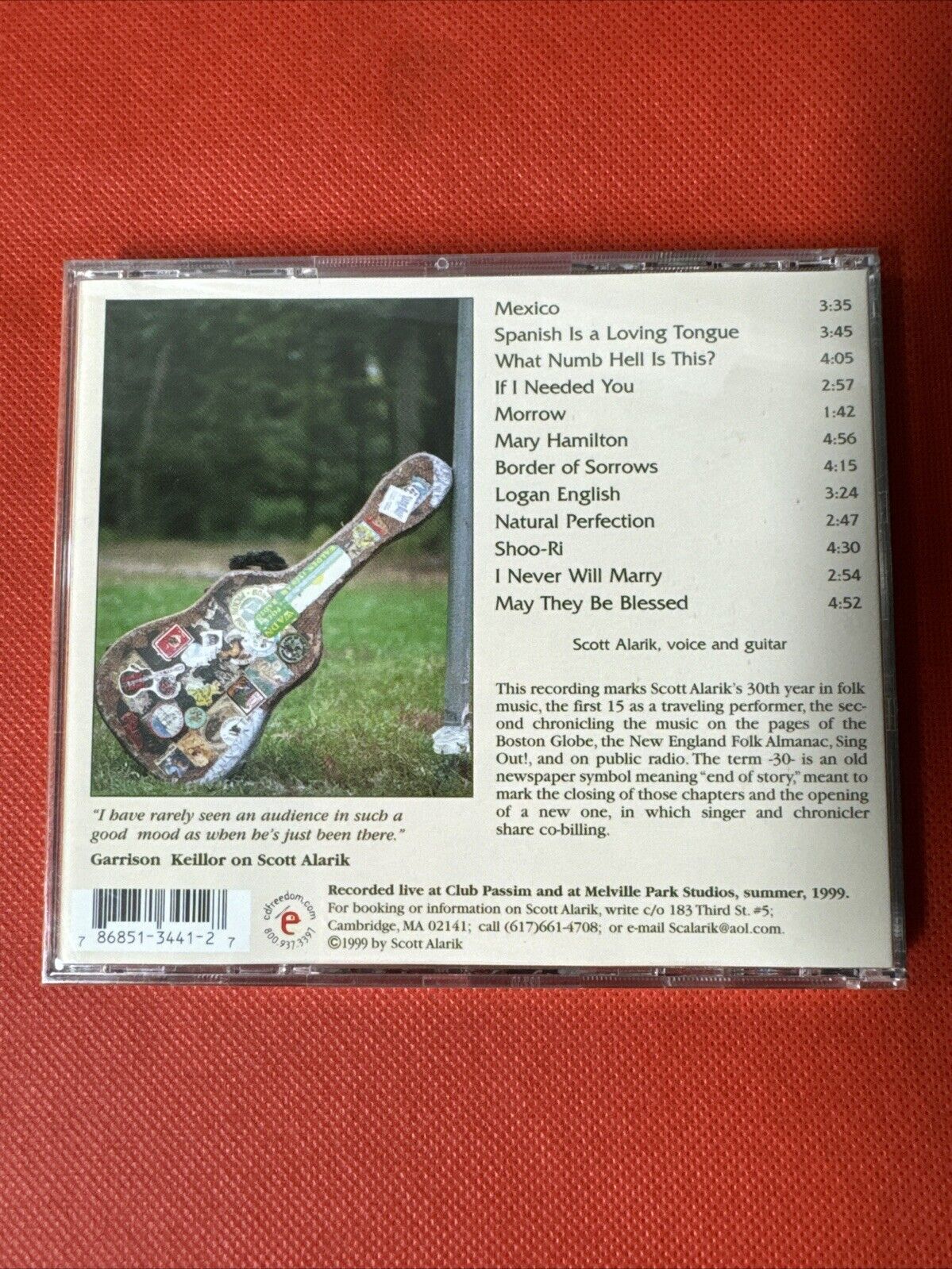 SCOTT ALARIK - Folk Songs Old And New - CD