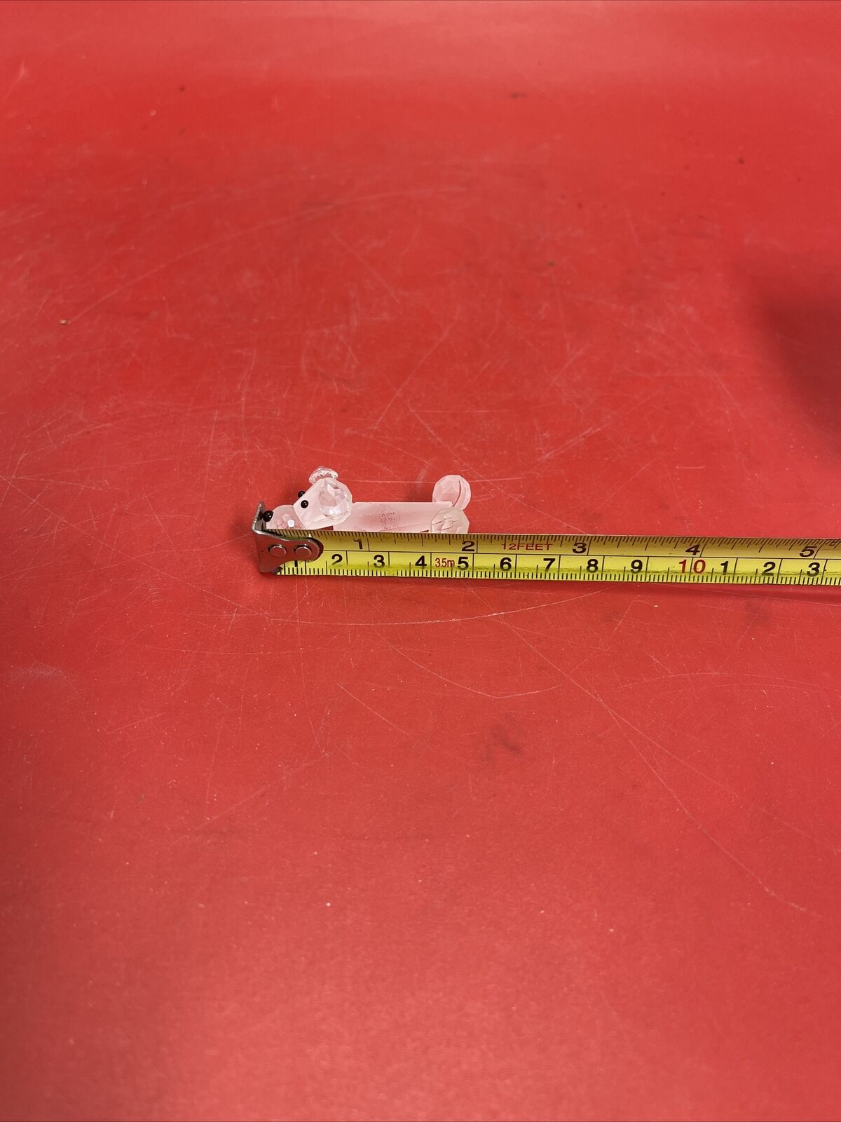 Swarovski crystal figurine dog sculpture