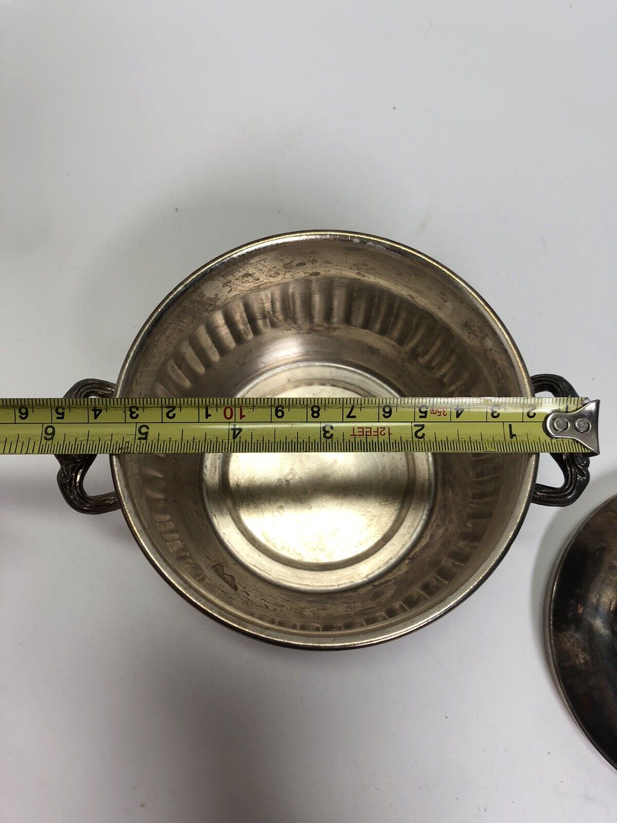 Sheridan silverplate bowl with lid