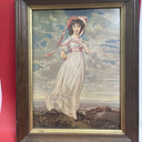 Vintage Pinkie Lithograph Print 23 x 18" By Thomas Lawrence 1960's