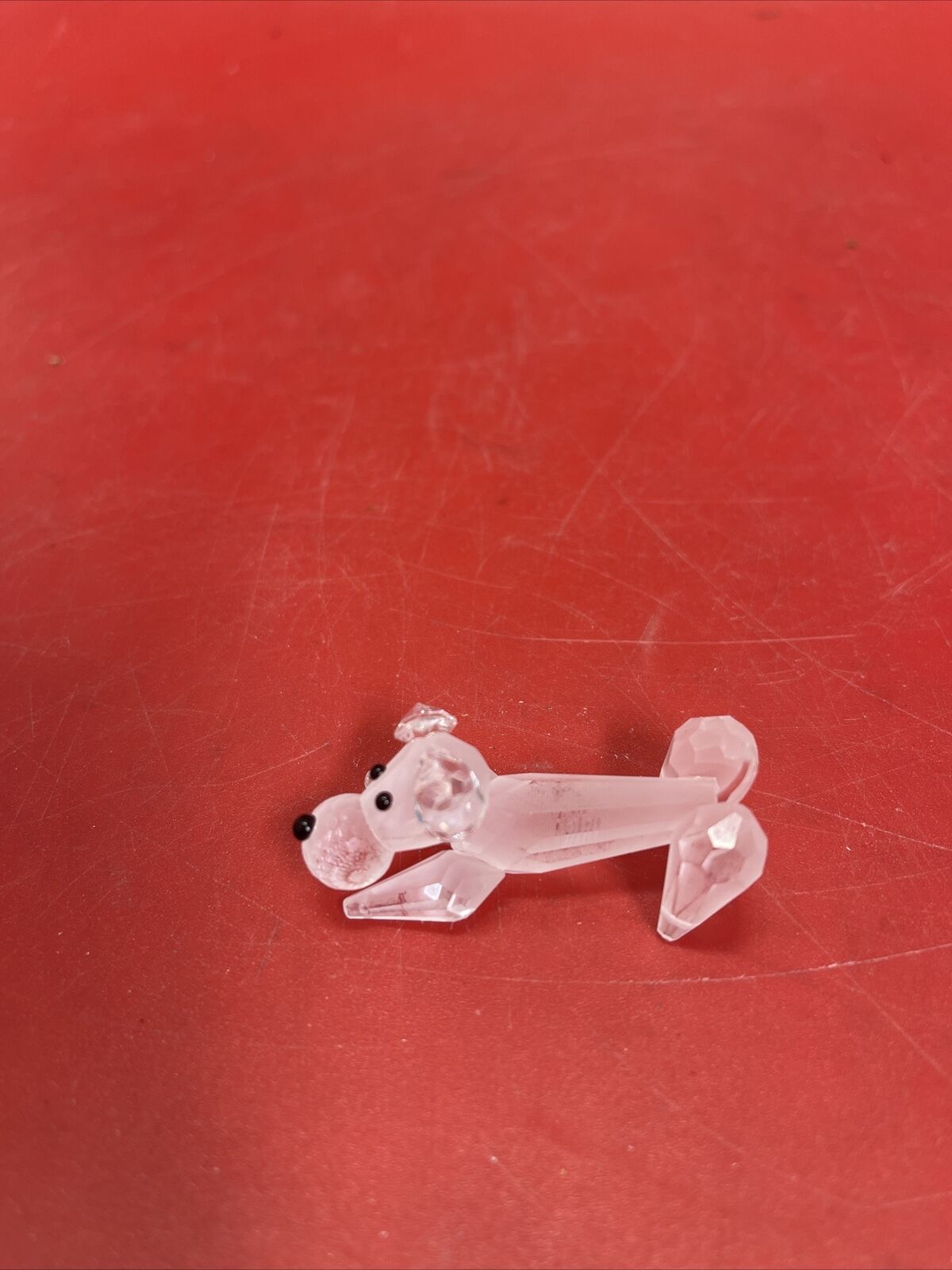 Swarovski crystal figurine dog sculpture