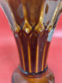 McCoy Tiara USA Pottery Brown Glaze Vase