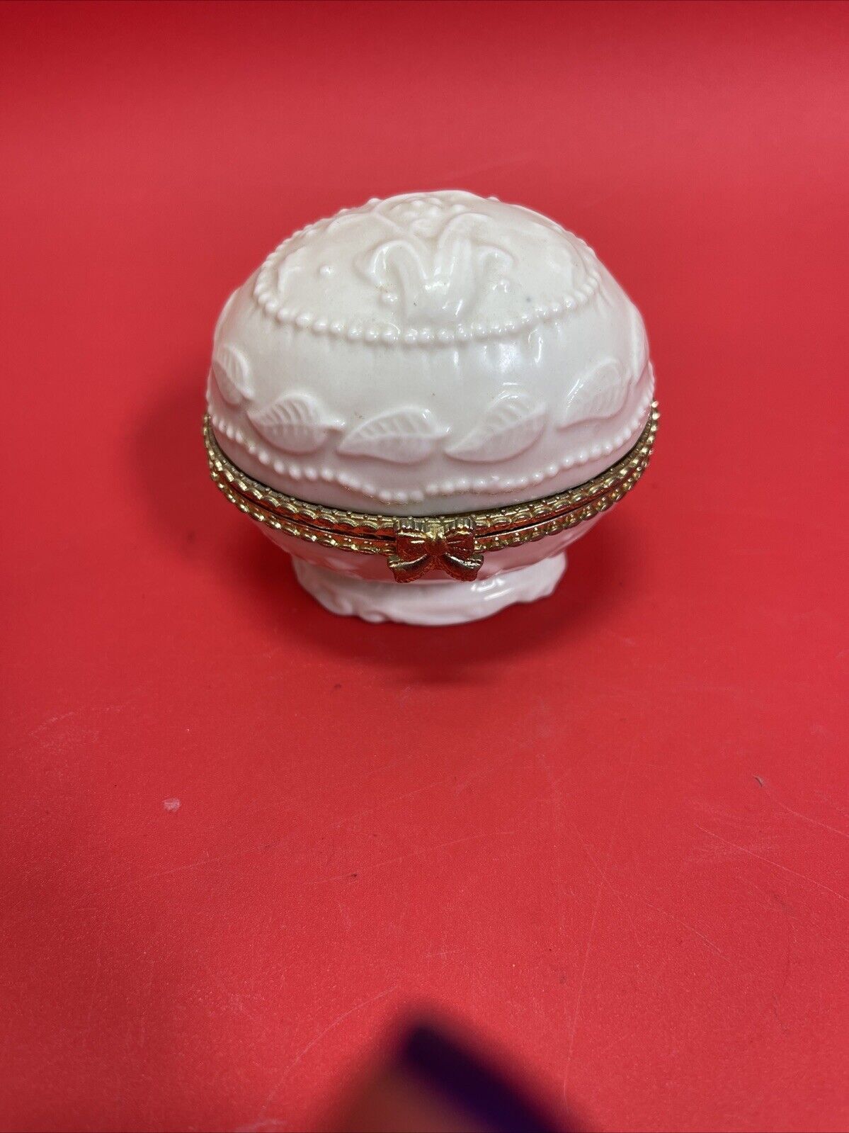 Floral Trinket Box Flower Design With Lid Lot 3