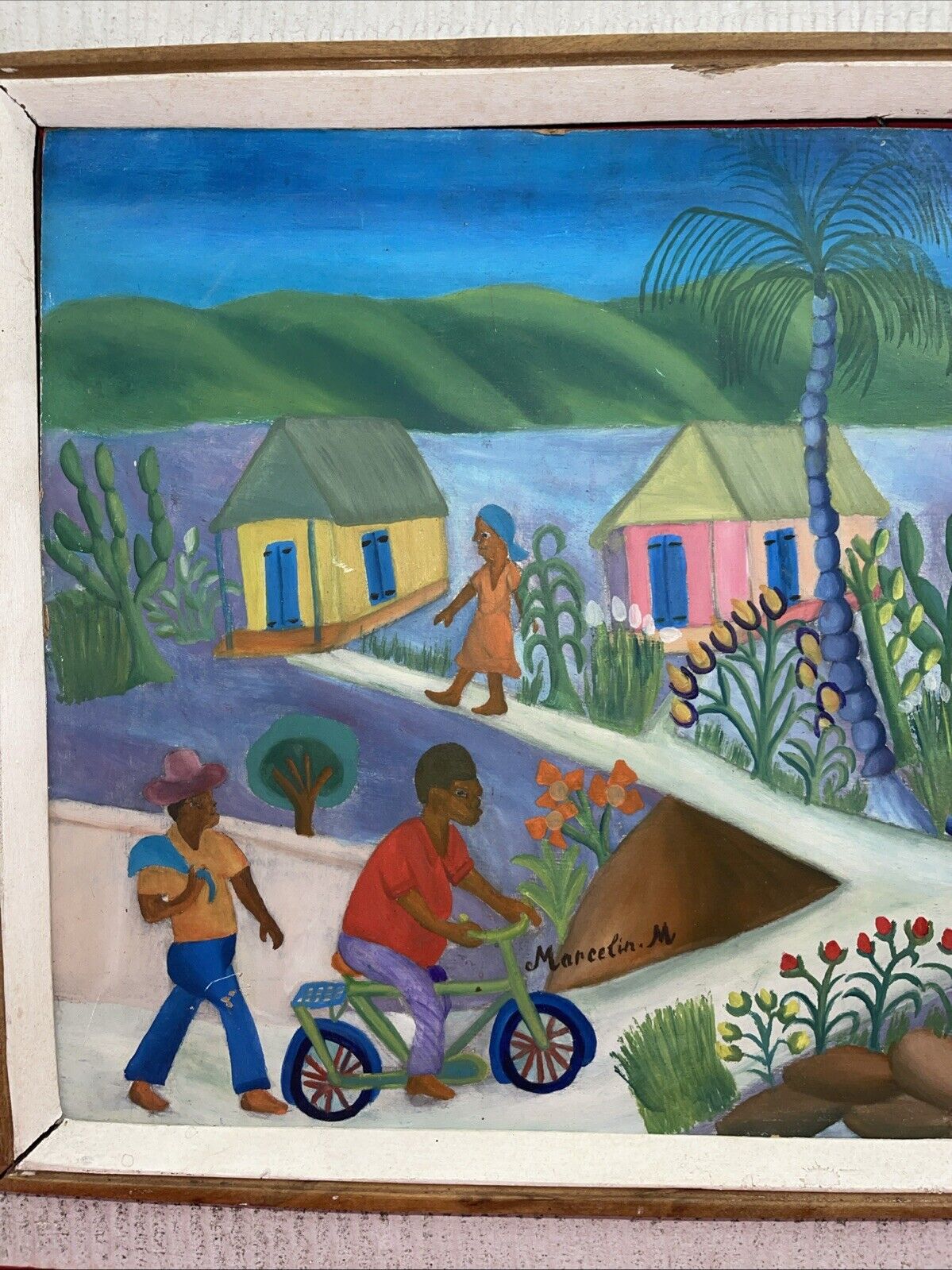 Original Oil Painting  Haitian by Artist M. Marcelin