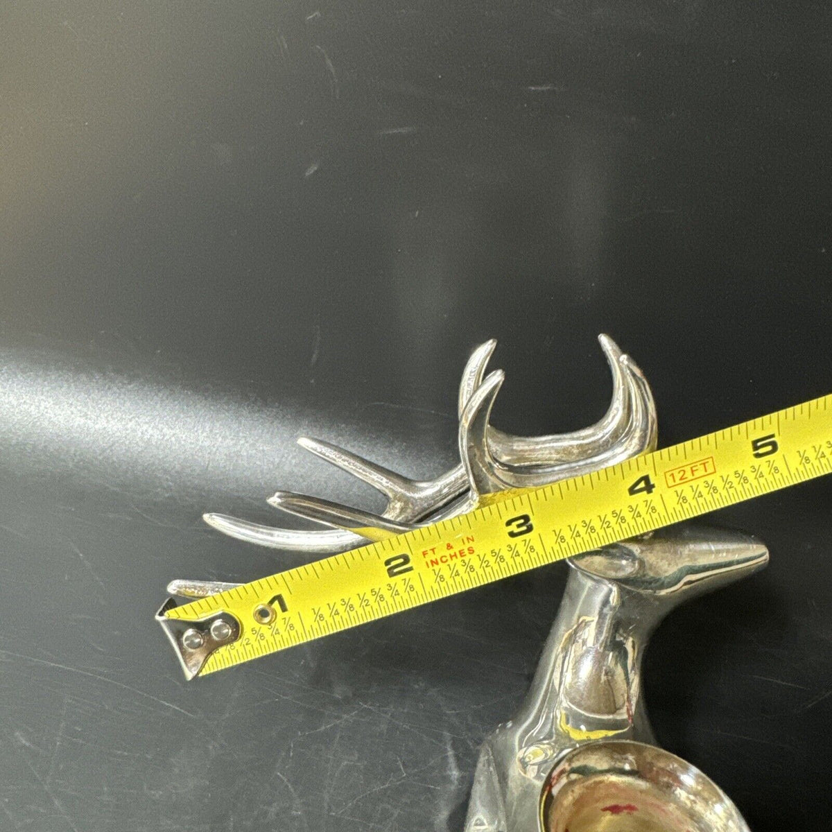 Vintage Metal Deer Candle Holder