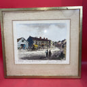  La Maison De Theodore Rousseau Barbizon Pen and ink Framed Picture signed