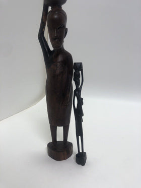 Handcrafted  Native Woman  From Hati Set of 2