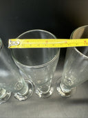 4 Libbey Stockholm 14 oz Pilsner Beer Glasses, Heavy Footed Base- 9 1/4” Tall