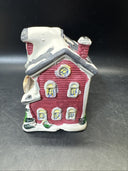 Vintage Christmas Village Cottage Tea Light Candle Holders Lot of 3 *2