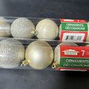 Christmas Tree Ball Ornaments Bronze, Red, Green, Gold 2.36"