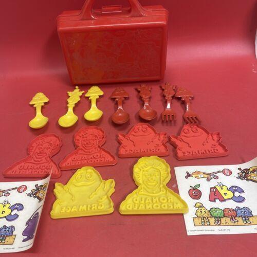 Vintage lot of 16  McDonald's 1980's plastic pcs