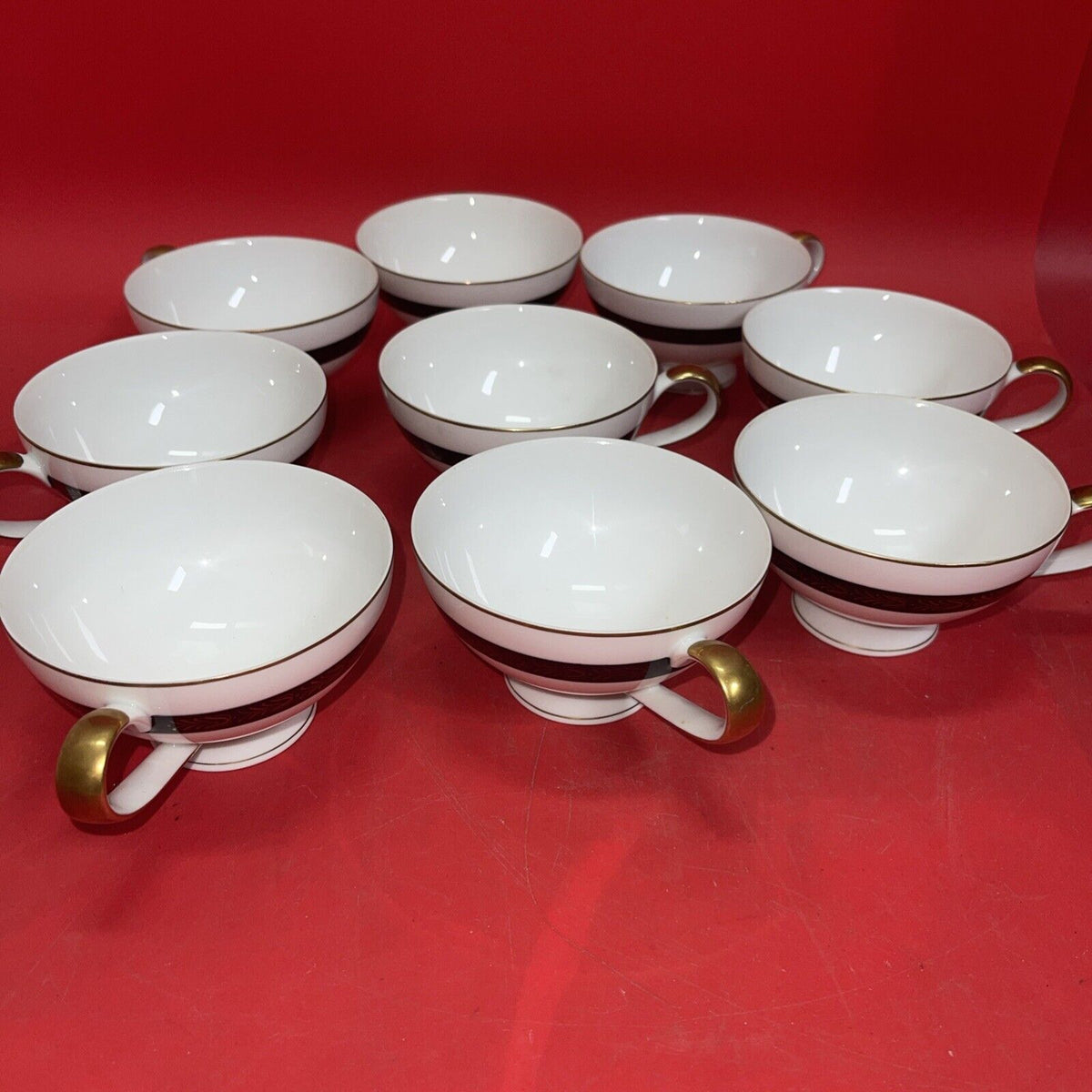 MIKASA Fine China NARUMI "Plaza" Lot 9 CUPS