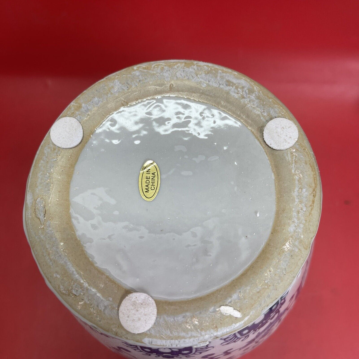 Chinese Asian Blue & White Porcelain Vase Flower Designs