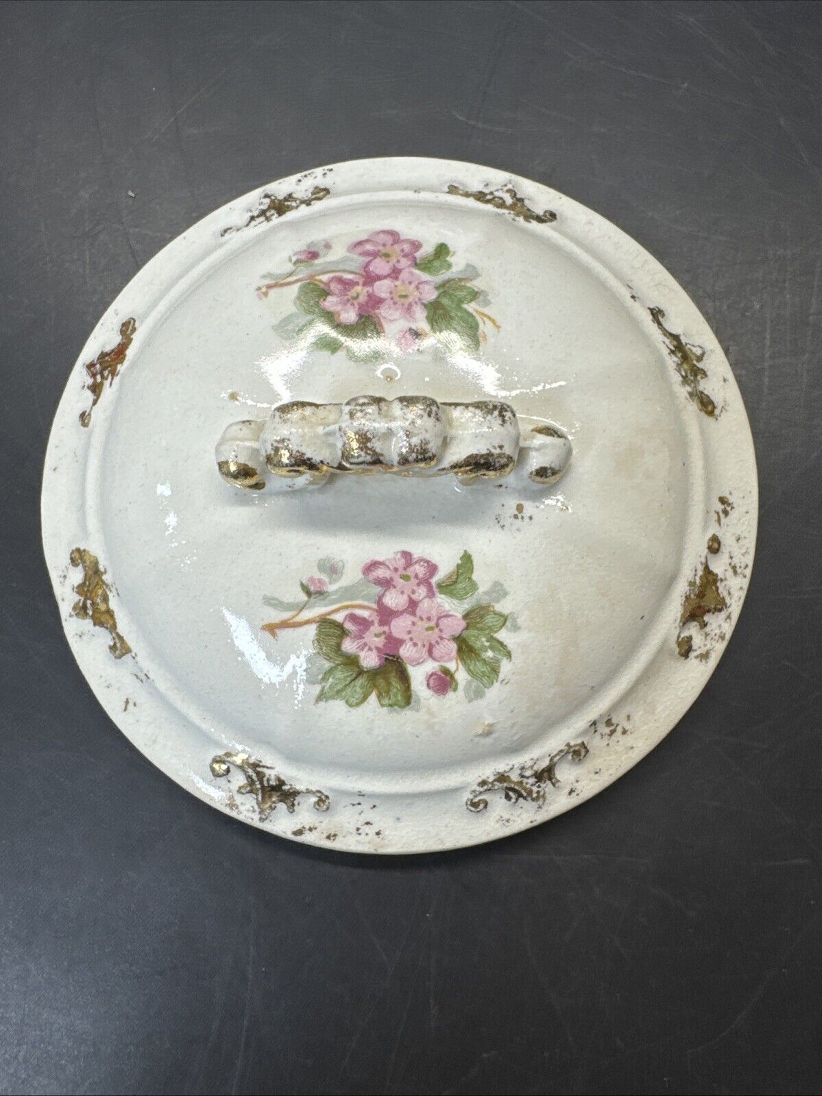 Vintage Porcelain Candy Dish Floral