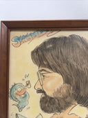 Slimy Dog Funny Art Portrait Signed