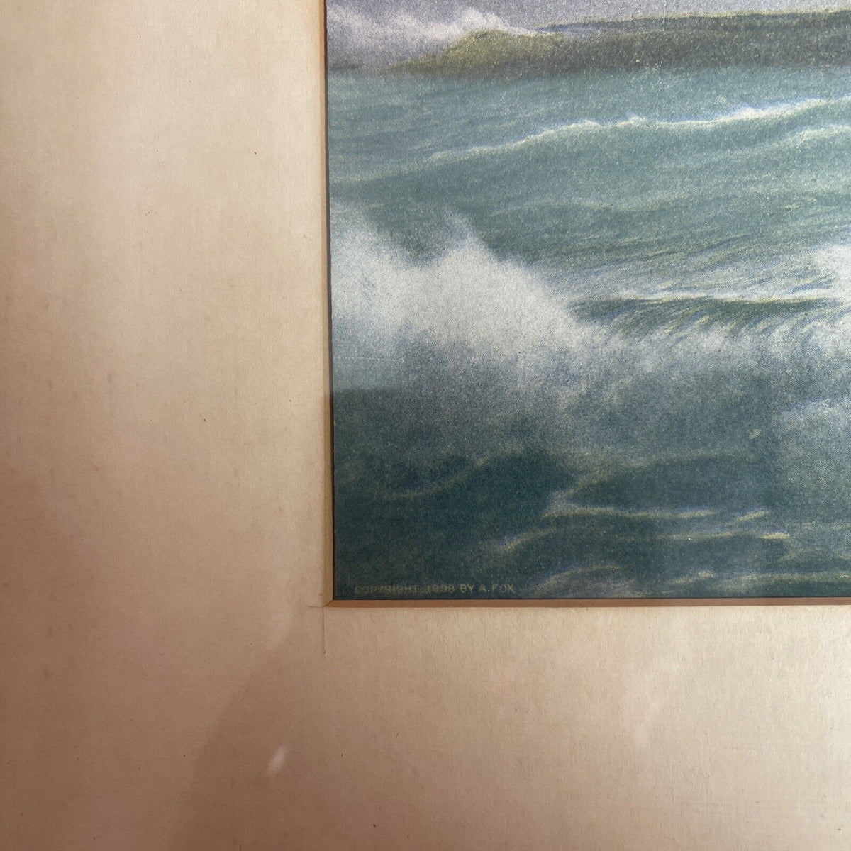 R. Atkinson Fox, Sail Boats Ocean Waves  Framed Print 1908
