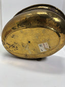 Round Solid Brass Planter w/ Rope Tassel Accent
