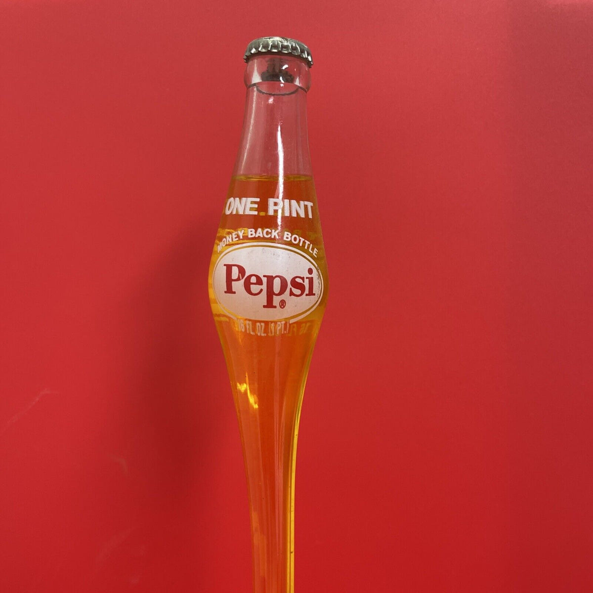 Vintage Stretched Glass Pepsi Cola Soda Bottle
