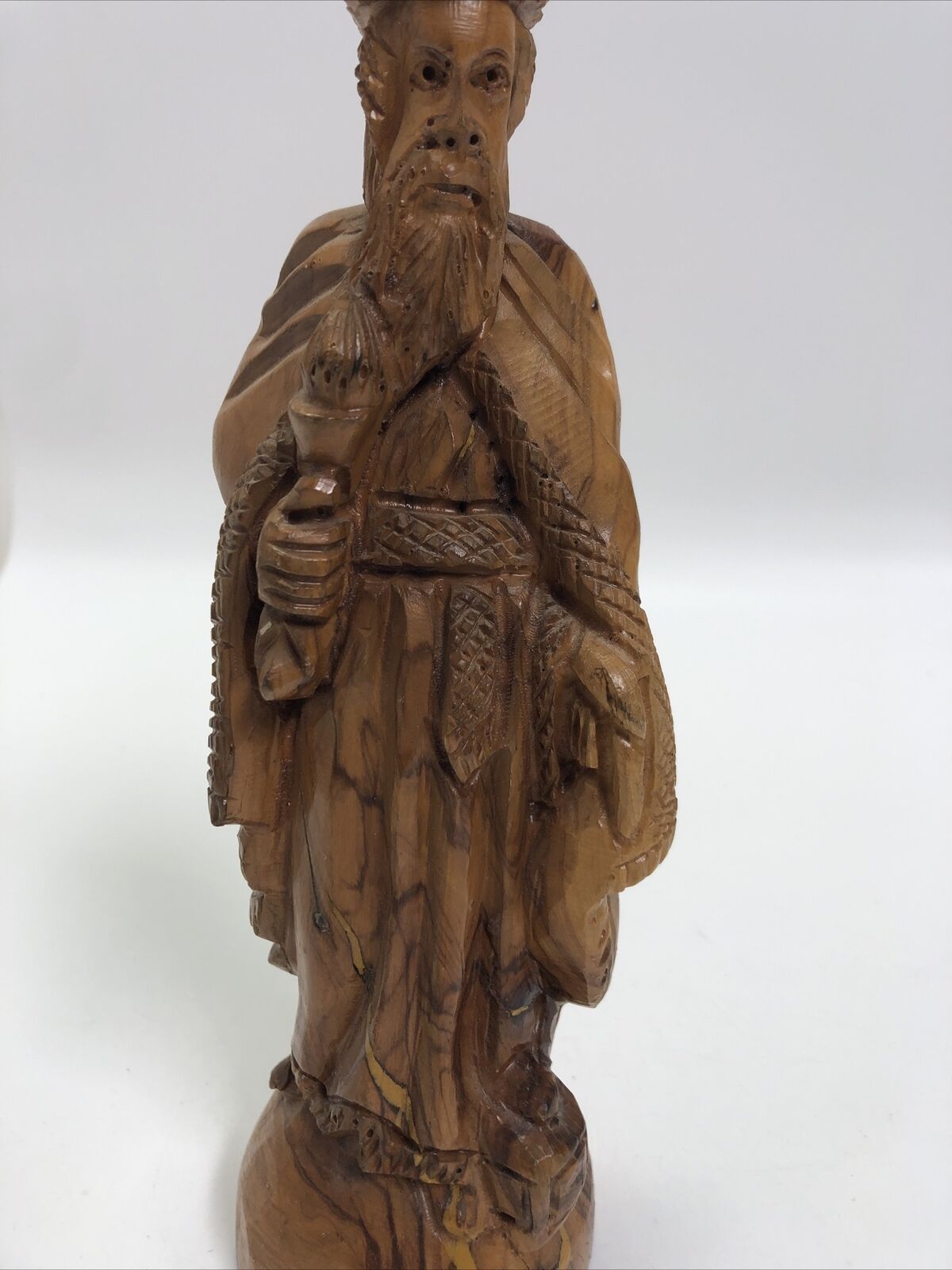 Chinese Exquisite Hand-carved Guanyin Carving Boxwood statue