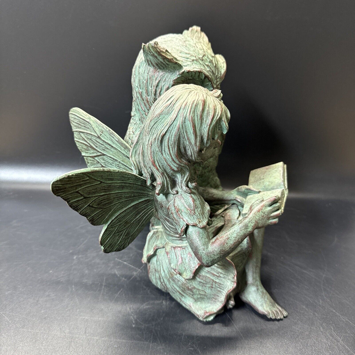 Under The Sun 2002 Statues 9" Fairy With Owl