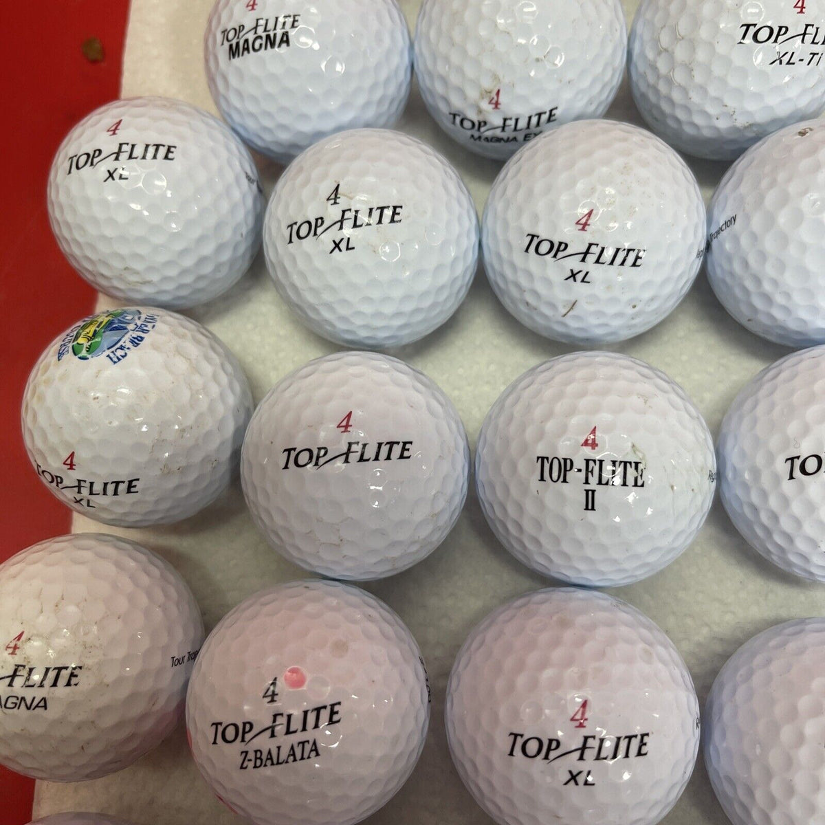 40 Top Flite 4  'Magna' 'XL-TI' 'Hot-XL' 'Tour'  Used Golf Balls