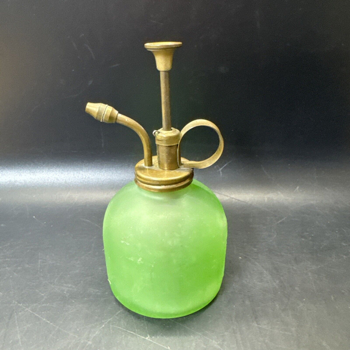 Vintage Blue And Green Glass Perfume Bottle/ Lot Of 2