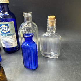 Vintage Medicine Bottles/ Lot Of 10