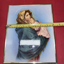 Madonna Of The Streets With Child Plaque  10”x8”in a frame