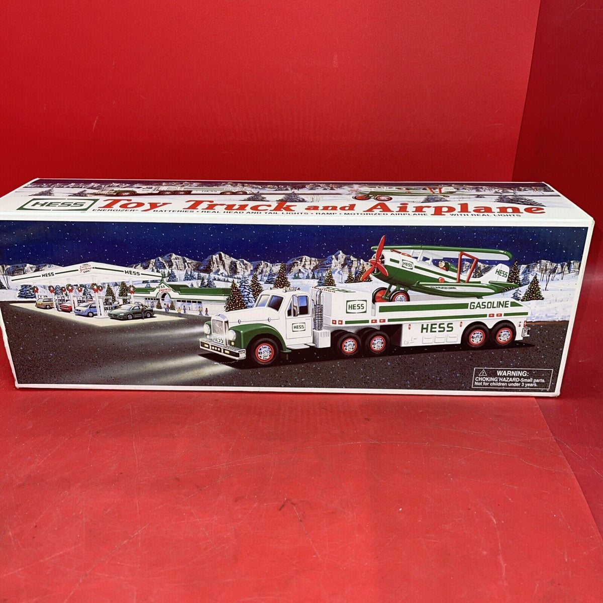 2002 Hess Toy Truck and Airplane  Original Box &Bag