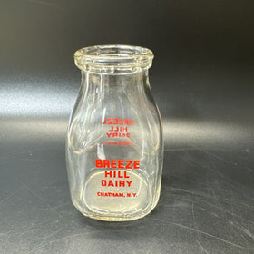 VINTAGE BREEZE HILL DAIRY CHATHAM NY, HALF PINT